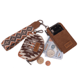 thumbnail image 2 of Wrangler Unisex Southwestern Print Keychain Coin Wallet - WG2213-W0051 BR One Size, 2 of 4