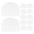 thumbnail image 1 of Miangastore 12pcs Kids White Paper Chef Hats for Role Play Small Single Use, 1 of 9