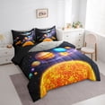thumbnail image 3 of jejeloiu Outer Space 7-Piece Bedding Comforter Set,Galaxy Planet King Bedding Sets For Boys Kids Reversible, 3 of 8
