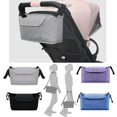 thumbnail image 3 of Bolsa para cochecito de mamá, organizador para cochecito, accesorios para cochecito de bebé, accesorios de viaje para cubierta de portavasos, organizador con forma de carrito, 3 of 4
