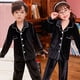 thumbnail image 2 of Conjunto de Pijamas de terciopelo para niños y adolescentes, ropa de dormir cálida de manga larga para estar en casa, Otoño e Invierno, 2 of 2