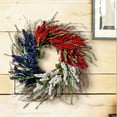 thumbnail image 2 of Regency International Americana Astilbe Red, White, and Blue 24-inch Decorative Wreath, 2 of 3