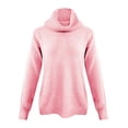 thumbnail image 3 of IMENGL Chandail Tricoté à Manches Longues Col Roulé Ample, Rose G, Taille m-3TG, 3 of 7