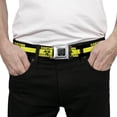 thumbnail image 3 of Buckle-Down Belt, Seatbelt Buckle Belt, Caution Biohazard Black Yellow, 30 to 44 Inches, 3 of 9