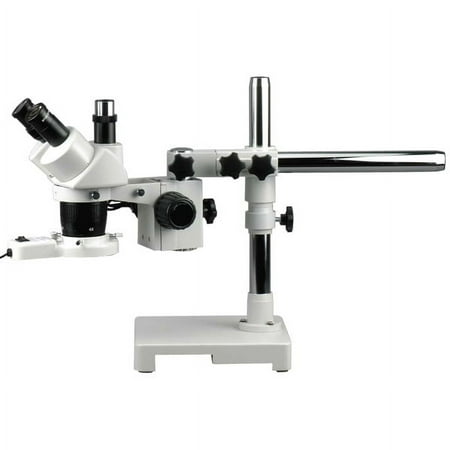 AmScope SW-3T13Z-FRL 10X-20X-30X-60X Boom Stand Trinocular Stereo Microscope With Fluo Light price history on PriceWatchPro