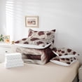 thumbnail image 5 of YST Western Cowhide Comforter Set, 7-Piece, Brown Fur Hair Bedding, King, 5 of 5