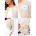 thumbnail image 5 of DARING DIVA Women's Formal Bolero for Evening Dress Wedding Cocktail Shrug 2XL Beige, 5 of 6