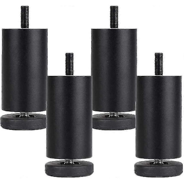 4 Pieces Adjustable Furniture Legs Aluminum Alloy Furniture Legs Round Metal Furniture Legs Table Sofa Bed (10cm)