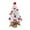 A, variant on Gnwei Mini Christmas Tree 17.7 Inch White Flocked Christmas Tree Lighted Desktop Small Christmas Tree Ornament Christmas Decoration with Pendants for Holiday Indoor DIY Decor