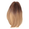 thumbnail image 1 of Mid-length straight wig, color gradient, gradient highlights, short cut, fake hair, for women, daily wear, 1 of 3