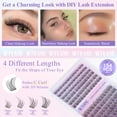 thumbnail image 3 of Kit de extensiones Eyelash Clusters wtvane Wispy Natural 144 piezas, 3 of 7