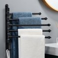 thumbnail image 2 of Door Towel Rack Towel Rack For Bathroom 5 Arm Black Wall Mounted Towel Bar Outdoor Towel Rack For Hot Tub Pool, 2 of 6