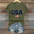 thumbnail image 2 of USA Flag Patriotic Shirts for Women V-Neck Summer Tops 2026 American Independence Day Tee Lightweight Blouses, 2 of 3