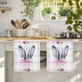 thumbnail image 4 of Easter Kitchen Towels Set of 1, Cute Rabbits Ears Bow Daisy Flower Watercolor Plaid Absorbent Dish Towels for Kitchen, Microfiber Hand Towel, Quick Drying Tea Towel for Cleaning Decorative Dishcloths, 4 of 7