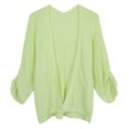 thumbnail image 1 of Abrigos Drapeados De Suéter De Punto Abierto De Gran Tamaño Para Mujer - Verde, L L Yuyangstore Cárdigans de mujer, 1 of 8