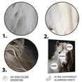 thumbnail image 3 of Designart "Subdued Tones White Horse" Animals Metal Wall Art, 3 of 5
