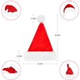 thumbnail image 7 of Coolamde Christmas Hat, Santa Hat, Xmas Holiday Hat for Adults, Unisex Velvet Comfort Christmas Hats for Christmas Red, 7 of 7