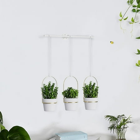 

RKSTN Hanging Plant Holder Indoor Planters Art Decor Metal Modern Wall and Ceiling Planter Flower Pot Hold Planters Hanger for Home Decor Home Decor Lightning Deals of Today on Clearance