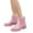 Pink, variant on Short Rain Boots Women Wide Width Fashion Waterproof Chelsea Boots for Women Garden Shoes