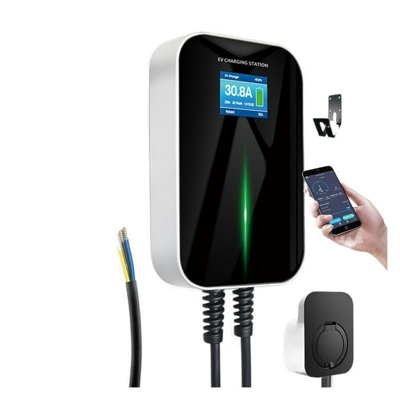 EV Charger APP Control 32A Electric Vehicle Charging Station with Type 2 6M Cable 7.2KW 1 Phase 62196-2