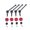 Red, variant on Metal CVD Drive Shaft Kit 4 PCS RC Upgraded Spare Part for WLtoys 1/14 144001 1/12 124018 124019 RC Accessories, Red