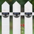 thumbnail image 2 of 4 Pcs Solar Fence Lights, Decorative Lights LED Garden Lights, Waterproof Solar Lights Wireless Outdoor Lights for Patio, Fence, Yard, Garden, Garage, Stairway, Gate, Wall, 2 of 9