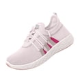 thumbnail image 2 of HTHLVMD Comfortable Walking Shoes, Breathable Athletic Footwear, Comfortable Tennis Running Shoes for Women Lightweight and Slip On Sneakers Casual Women's Walking Shoes, Pink 6, 2 of 5