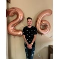 thumbnail image 6 of Number Balloon 40 Inch for Birthday Decorations, Large Foil Balloon Numbers, Mylar Giant Birthday Balloon for Boy Girls Women Men, 6 of 15