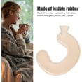 thumbnail image 4 of Hot Water Bottle, U Shaped Hot Water Bottle,1L Water Injection Neck Shoulder Hot Water Bottle with Detachable Cloth Cover for Pain Relief (Grey Pure Color), 4 of 8