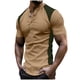 thumbnail image 2 of Ceisia Men's Spring Gift Casual Solid Color Button-Up Round/Crew Neck Short Sleeve Shirt - Comfortable Daily Outdoor Wear, 2 of 7