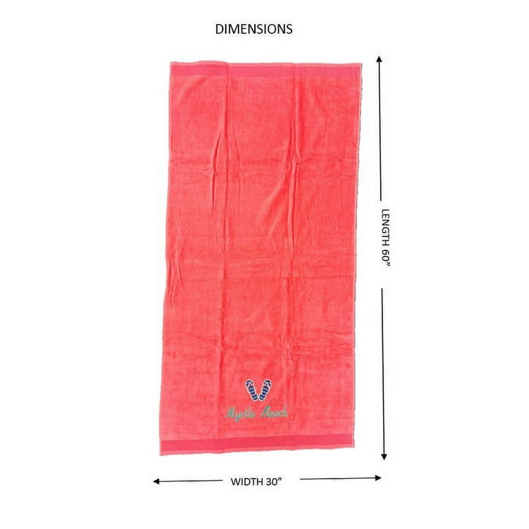 Seasonal Supply Co. 30 x60 Adult Sized Embroidered Velour Beach Towel Walmart