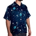 thumbnail image 2 of Cancer Constellation Men's Short Sleeve Beach Button Down Casual Printed Summer Shirts - Unisex, 2 of 6