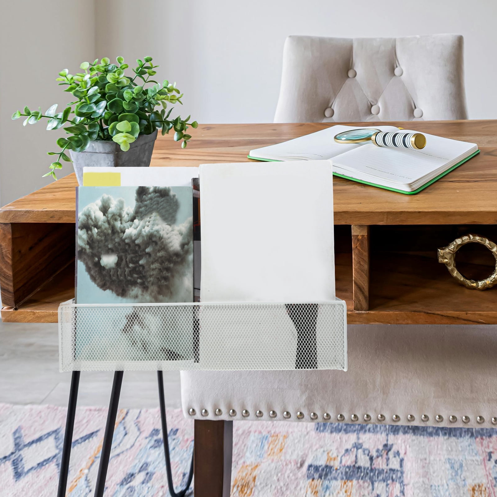 Desk Top Organizing Organization Under Table Storage Basket Student