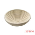 thumbnail image 4 of Matsuzay Cesta de mimbre de varios tamaños, redonda ovalada rústica para fermentación de pan, cesta de mimbre, cuenco para hornear, utensilio de Herramientas y accesorios para hornear 20*8cm Matsuzay JJ19535-05B, 4 of 6