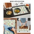 thumbnail image 5 of Large Induction Cooktop Protector Mat Colorful Flowers Stove Top Covers for Electric Stove, Botanical Wildflowers Floral Green Decorative Stove Burner Cover Mats, Glass Top Stove Cover, 5 of 7
