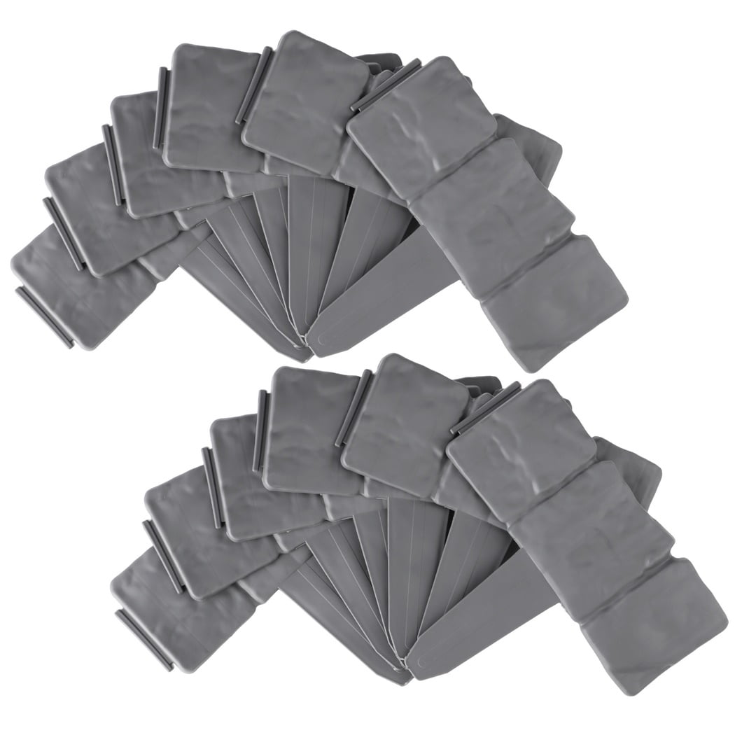 30-Pack Garden Edging Borders, Plastic Garden Landscape Borders, Detachable Faux Stone Fences, 24ft Landscaping Border Edging for Flower Bed, Garden, Lawn, Walkway, Landscape Edging, Outdoor
