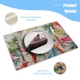 thumbnail image 3 of BaHomeck placemats Set of 4 rectangle Linen Cotton Placemats for Dining Table Washable Heat Resistant,18*12inch,Watercolor Painting Of Beautiful Tropical Parrots, 3 of 4