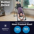 thumbnail image 7 of Teeter FitSpine X1 Inversion Table, Decompression Surface for Full-Body Stretch, Ergo Embrace Ankle Supports, Integrated Accessories, UL Safety Certified, Heavy-Duty 300 lb Capacity, 7 of 7