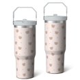 thumbnail image 2 of 1pc Bear 30oz Tumbler with Straw & Handle - Insulated Stainless Steel Cup | Holiday Gift for Man Women (Christmas, Valentine's, Birthday), 2 of 7