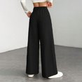thumbnail image 5 of Gytharion Womens Corduroy Lounge Pants Fashion Solid Casual Elastic High Waist Sweatpants Fall Loose Comfy Wide Leg Pant with Pockets, 5 of 8