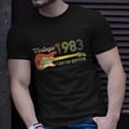 thumbnail image 2 of 40Th Birthday Gifts Ideas Guitar Lover 1983 Limited Edition Men Women Tshirt Graphic Print, 2 of 6
