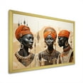 thumbnail image 5 of Designart "Minimalist Depiction Of African Tribal Women I" African Tribes Picture Framed Canvas Wall Art, 5 of 5