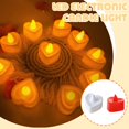 thumbnail image 3 of TQEHS 24 velas LED con forma de corazón que funcionan con pilas, velas de té LED sin llama, velas eléctricas para bodas, cumpleaños, bodas, San Valentín, Z6W9, 3 of 6