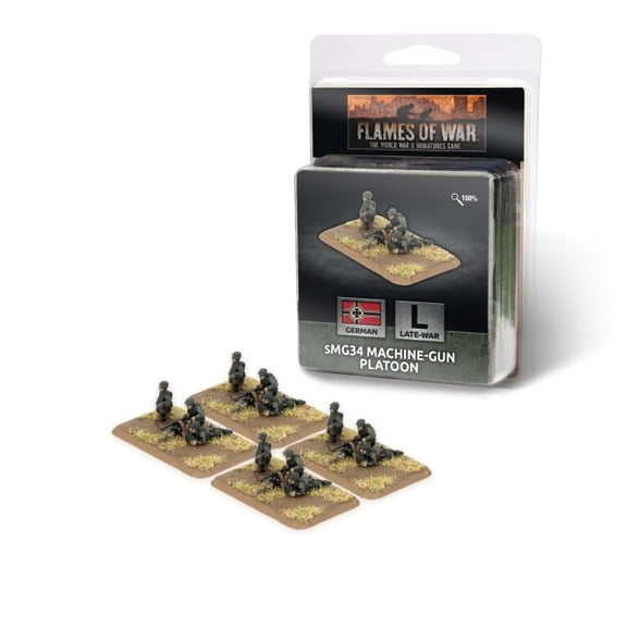 Battlefront Miniatures Flames of War German sMG34 Machine Gun Platoon FOW GE784
