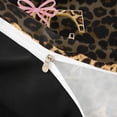 thumbnail image 3 of Manfei Leopard Print Personalized Initial E Twin Bedding for Teens,Pink Ribbon Bow Duvet Cover Set for Girls,Black Reversible,Ultra Soft Home Decor,2pcs,No Comforter, 3 of 5