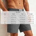thumbnail image 3 of hlysgo Swim Shorts for Men Elastic Waist Loungewear Lightweight Breathbable Short Pj Sleeping Comfy Cozy Shorts with Pockets Black,S, 3 of 5