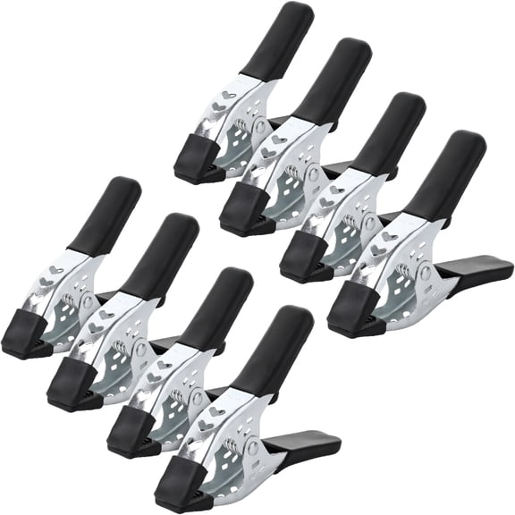 EXLEAF - Spring Clamps, 8 Pack, 6 Inches, Clamps Heavy Duty Clamps, Clamps, Spring Clips Clamps, Metal Clamps, Heavy Duty Clasp