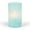3.5"D X 6"H Hand-Poured Wax Candle In Blue Frosted Glass Candle, variant on LED 3.5"D X 6"H Hand-Poured Wax Candle In Gray Frosted Glass. Next Gen LED Flame Patented Technology w/ Adjustable Brightness Control. 2 C Batteries (Not Included). Multi Timer Function, 4, 6 & 8 hour