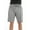 Grey Melange, variant on At the Buzzer Men's Pajama Shorts with pockets (Black Melange, XX-large)