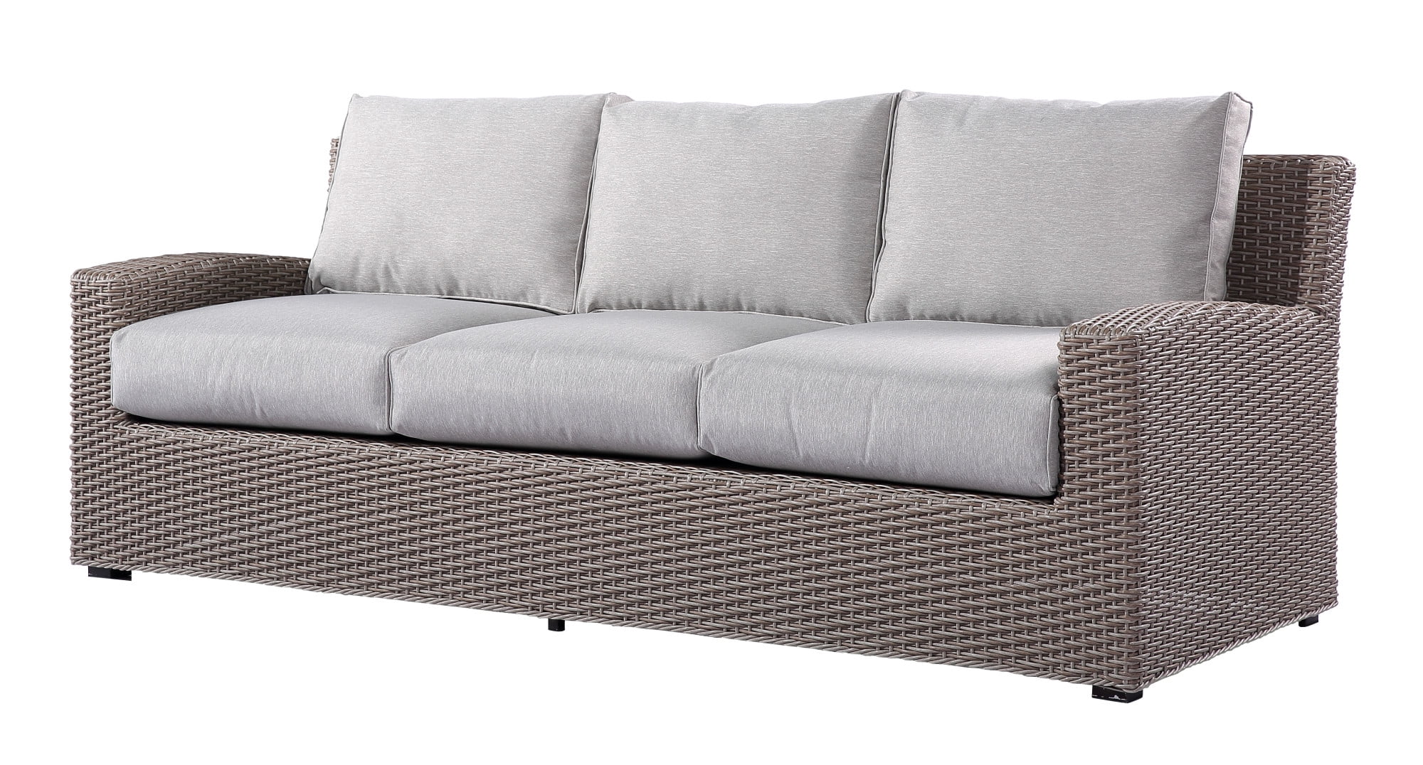 Emerald Home Reims Brick Gray 90 6 Outdoor Sofa With All Weather Wicker And Spuncrylic Cushions Emerald Home Reims Brick Gray 90 6 Outdoor Sofa With All Weather Wicker And Spuncrylic Cushions
